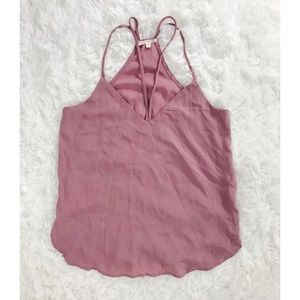 Lavender Crossed Blouse